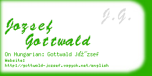 jozsef gottwald business card